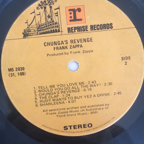 Frank Zappa Chunga's Revenge 1970 ORIGINAL Vinyl MS-2030 Dsk 31,107 - Picture 9 of 12